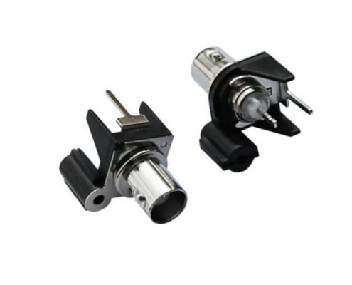 pcb射頻連接器50歐姆黑色塑膠外殼 絕緣直式母頭