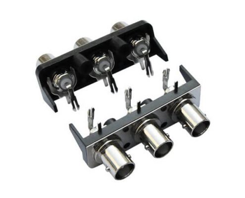 bnc接頭母頭 直式射頻同軸 鋅合金 PCB板端