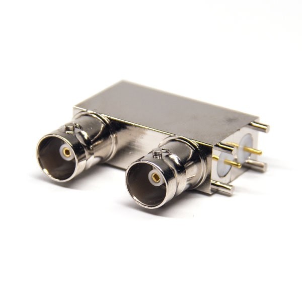 BNC母座封裝 PCB彎式插板50歐姆