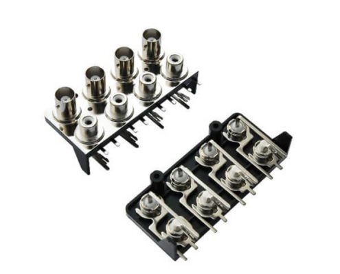 pcb連接器頭 彎式母頭 BNC射頻同軸帶RCA