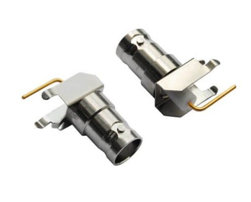 bnc射頻同軸連接器 彎式母頭 PCB板端