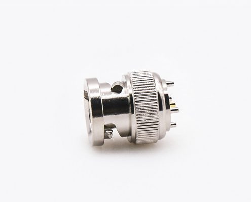 BNC插頭連接器直式PCB安裝插孔