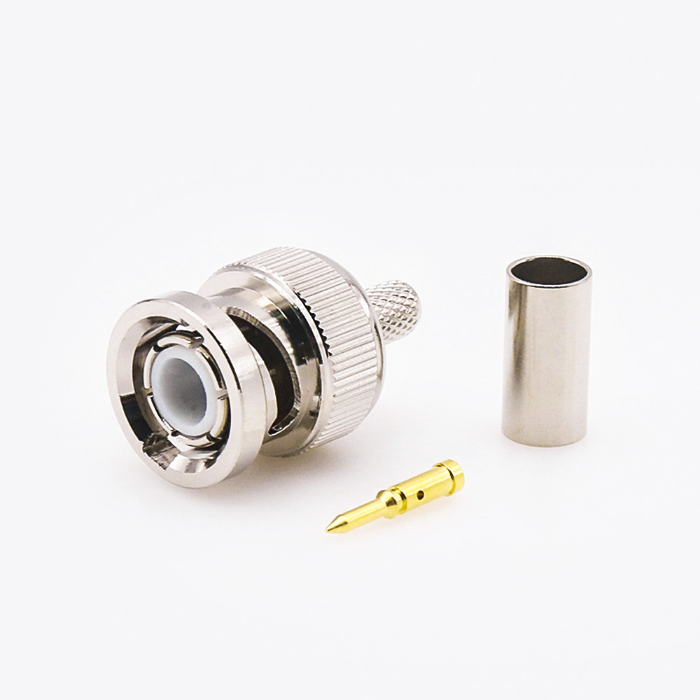 BNCRG58直型接線壓接器用于RG58/RG142