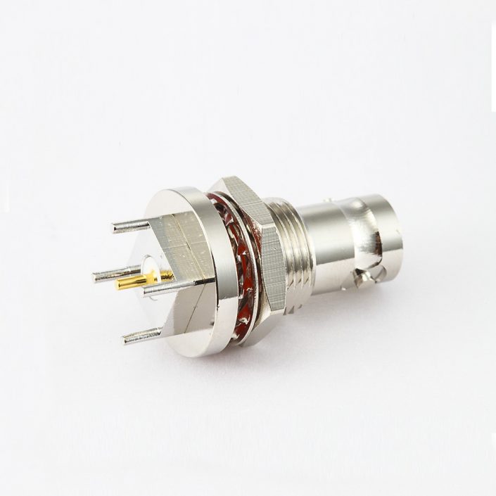 BNC50歐姆母頭直式焊接PCB板座子