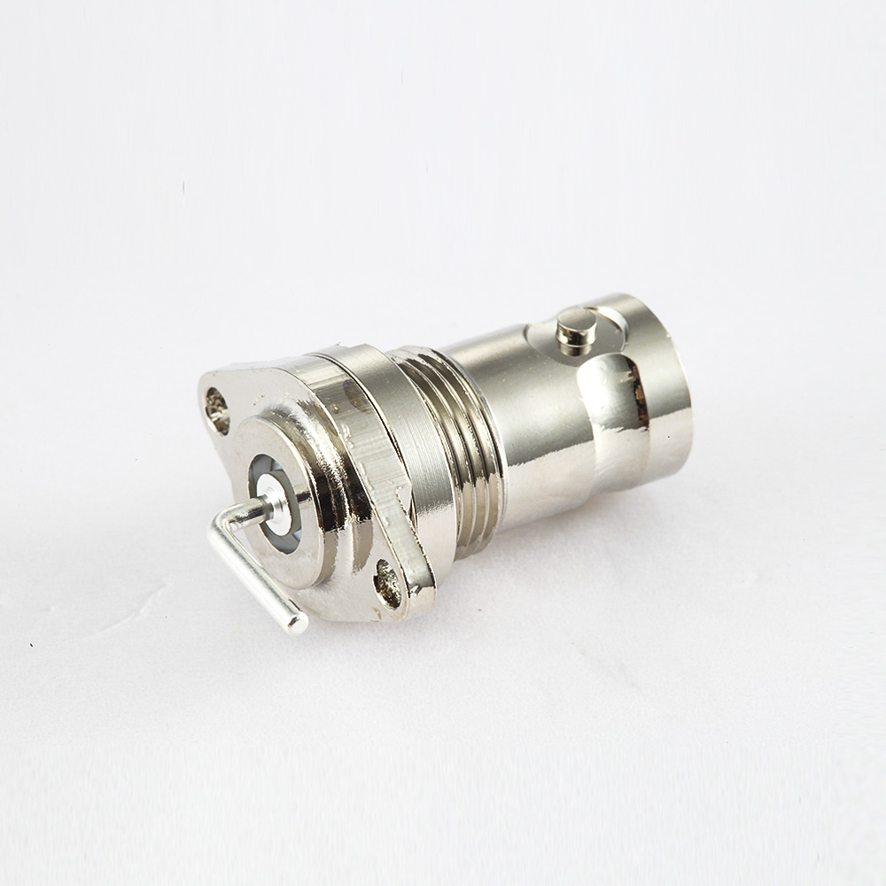 BNC  50歐姆母頭直式法蘭盤(pán)式座子