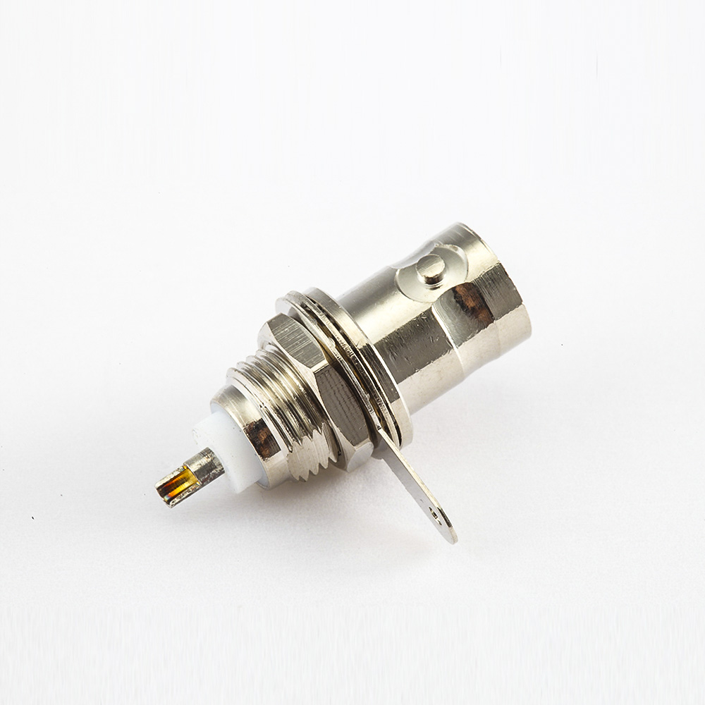 BNC  50歐姆母頭直式螺母安裝式座子