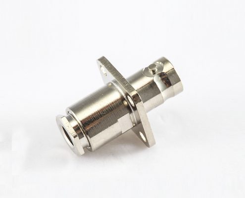 BNC母頭直式帶法蘭盤(pán)裝接RG58/RG142電纜