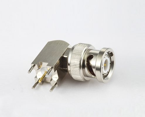 BNC 公頭彎式焊接PCB