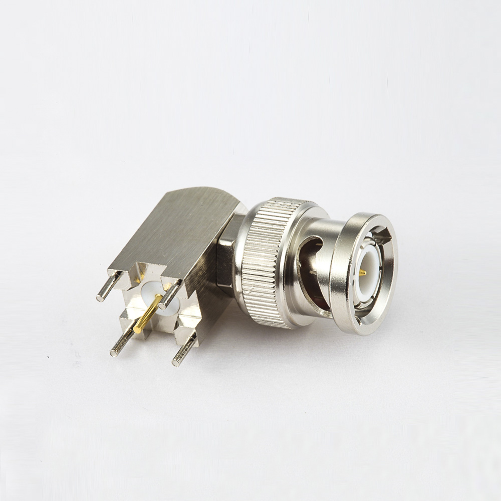 BNC 公頭彎式焊接PCB