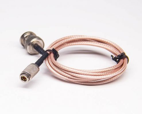 BNC纜線連接器BNC公轉(zhuǎn)DIN1.0/2.3公頭接RG179線線長0.5米