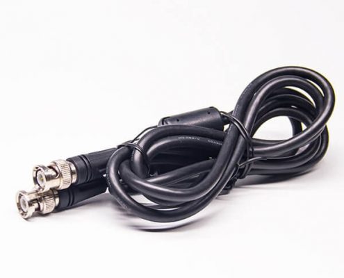 2m線 BNC公轉(zhuǎn)公接RG58線帶磁環(huán)注塑式