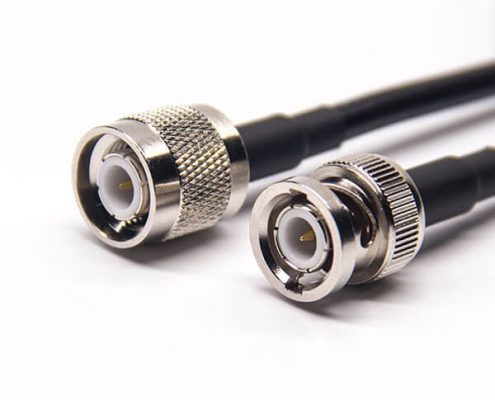 視頻線(xiàn)BNC接頭公頭直式轉(zhuǎn)TNC公頭直式組裝線(xiàn)材接RG223 RG58