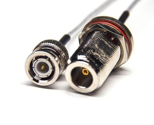 BNC接口180度直式公頭轉(zhuǎn)N型直式母頭接RG316